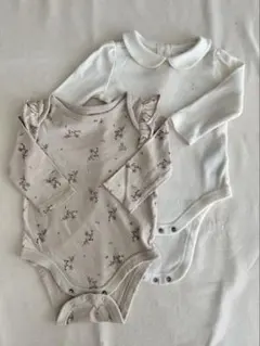 babyGap 長袖ロンパース 2点セット 3-6mのサムネイル