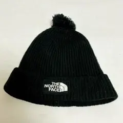ノースフェイス ポンポン ニット帽 ボンボン ニットキャップ 黒 ブラック