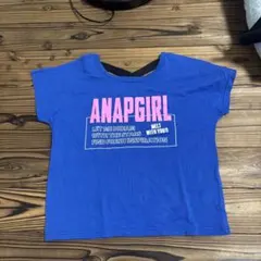 ANAP GIRL 半袖Tシャツ Mサイズ 青