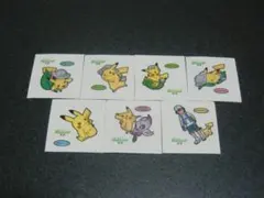 ピカチュウココ　７枚セット　ポケモン　デコキャラシール　第一パン