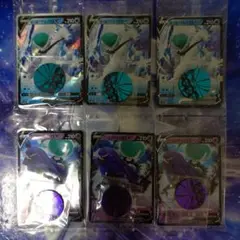 ポケモンカードはくばバドレックスV＆こくばバドレックスV各3枚新品未開封コイン付