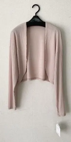 【【 新品未使用 】】カーディガン　ピンクベージュ　伸縮性あり
