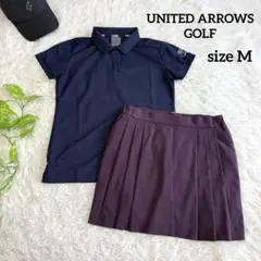 【ユナイテッドアローズゴルフ】美品 セットアップ ポロシャツ スカート M