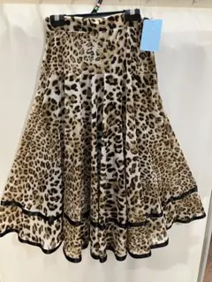 ヒョウ柄 フレアスカート M-Lサイズ