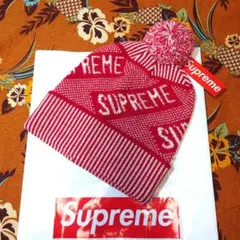 初期 USA製 Supreme ニット帽 ビーニー 紙タグ レッド 美品 - メルカリ