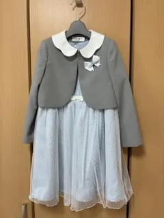 ジャケット付き水色ドレス 120センチ