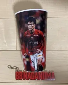 浦和レッズ 長沼洋一選手 スーベニアカップ　ダイカットアクリルネームチェーン
