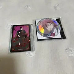 花魁坂京夜 桃源暗鬼 ベースヤードトーキョー アニメイトカフェ 缶バッジ カード