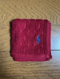 POLO RALPH LAUREN レッド タオルハンカチ　ミニタオル