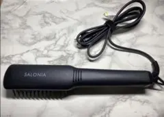 SALONIA サロニア ヒートブラシ スリム SL-012BKS ブラック