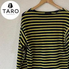 Le minor 長袖Tシャツ ネイビー×イエロー ボーダー M（T.2表記）