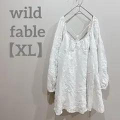 匿名配送✨wild fable 【XL】花柄チュニック オフショルダー 2way