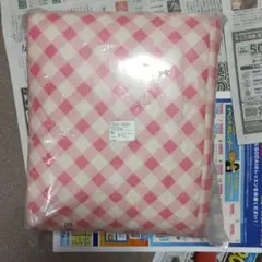 【今月限り】キルトカバー エレン ピンク 正方形 チェック柄