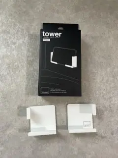 山崎実業 タワー マグネットタブレットホルダー　ホワイト