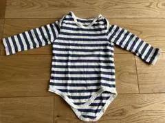 【無印良品】ボーダーロンパース