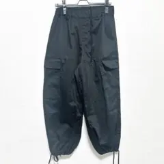 美品 BOOMERANG【S】黒 カーゴパンツ ジョガーパンツ ウエストゴム