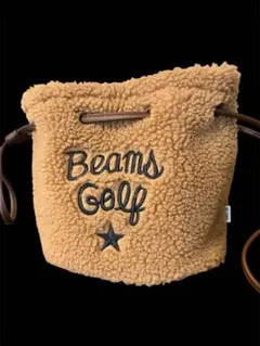 BEAMS GOLF ボア 巾着バッグ ポーチのサムネイル