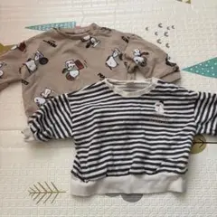 バースデークリスマス　トレーナー2点セット サイズ80