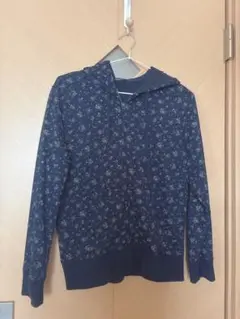 Comfort basic ネイビー 花柄 Mサイズ パーカー