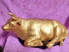 富永直樹作 金色 牛の彫刻 楽天市場】富永直樹の通販
