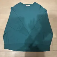 anyFAM エメラルドグリーン　ニット