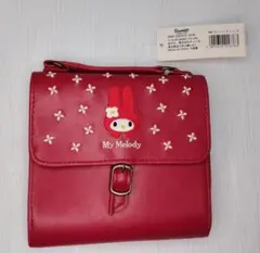 サンリオ「My Melody」 二つ折り財布 レッド