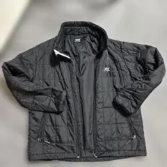 ヘリーハンセン　ナイロン　キルティング　ジャケット　黒　メンズ　L
