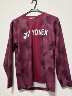 YONEX 赤紫 長袖 Tシャツ M 都道府県対抗2025 全中 オールジャパン