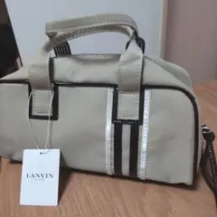 【新品未使用】LANVIN SPORT ベージュ ミニ ボストンバッグ