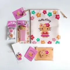 Hello Kitty 100均まとめ売り5点 サンリオ日焼けキティ