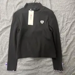 新品未使用 バイラビット 袖リボンメロウ長袖Tシャツ 黒 130cm