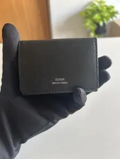 SEEKER ブラック 三つ折りミニ財布【最終価格】