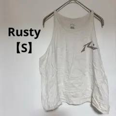 値下げ歓迎✨Rusty【S】ノースリーブTシャツ ホワイト スポーツウェア ヨガ
