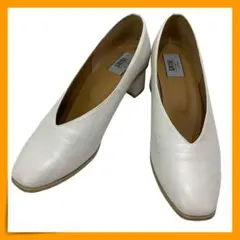 【美品】　ルタロングリーズ　(24) 　パンプス　アーモンドトゥ　Vカット