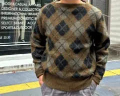 USA製　70s　Jantzen　ジャンセン　アーガイルモヘアセーター