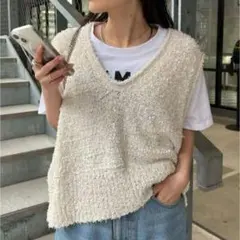 CIAOPANIC TYPY フラッグヤーンクロップドベスト　サイズONE