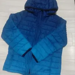 GAPキッズ　青いフード付き中綿コート