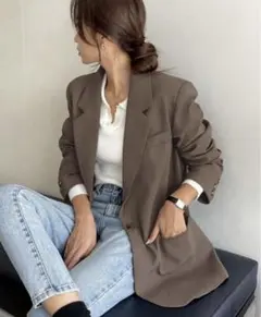 DAZY テーラードジャケット　ブレザー　コーヒーブラウン