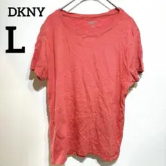 DKNY 【L】半袖Tシャツ オレンジ Tシャツ トップス カットソー