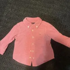 Ralph Lauren ピンク ボタンダウンシャツ 80