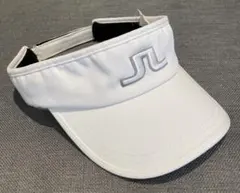 J.LINDEBERG バイザー 白色　ジェイ　リンドバーグ