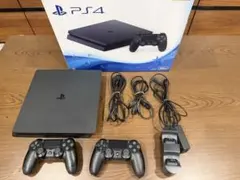 SONY PS4 500GB本体、コントローラー2個、充電スタンド