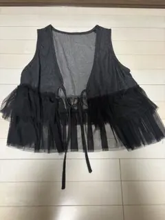 Radar フリル付きベスト Mサイズ グレー/ブラック