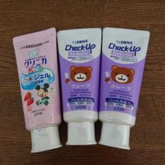 LION Check-Up kodomo 歯磨き粉 3本セット