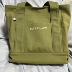 ベイフロー　BAYFLOW 収納5ポケット　ロゴトートバッグ　カーキ　宝島社付録