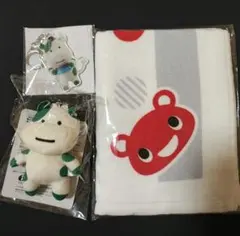 こんせんくん ボールチェーンマスコット&キーホルダー、コーすけフェイスタオル