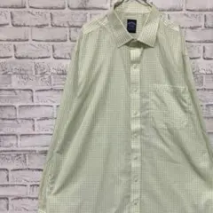 ブルックスブラザーズ長袖シャツ！グリーンチェックXL 0421