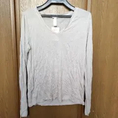 H&M ベージュ 長袖 Tシャツ XS