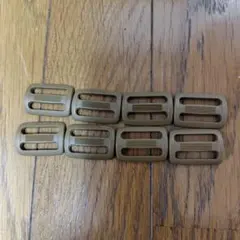 調整用バックル コヨーテブラウン8個セット1インチサイズ