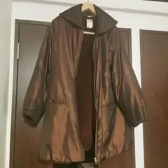 セリーヌ CELINE 裏ボア ビッグカラーコート オールド 中綿 ブラウン